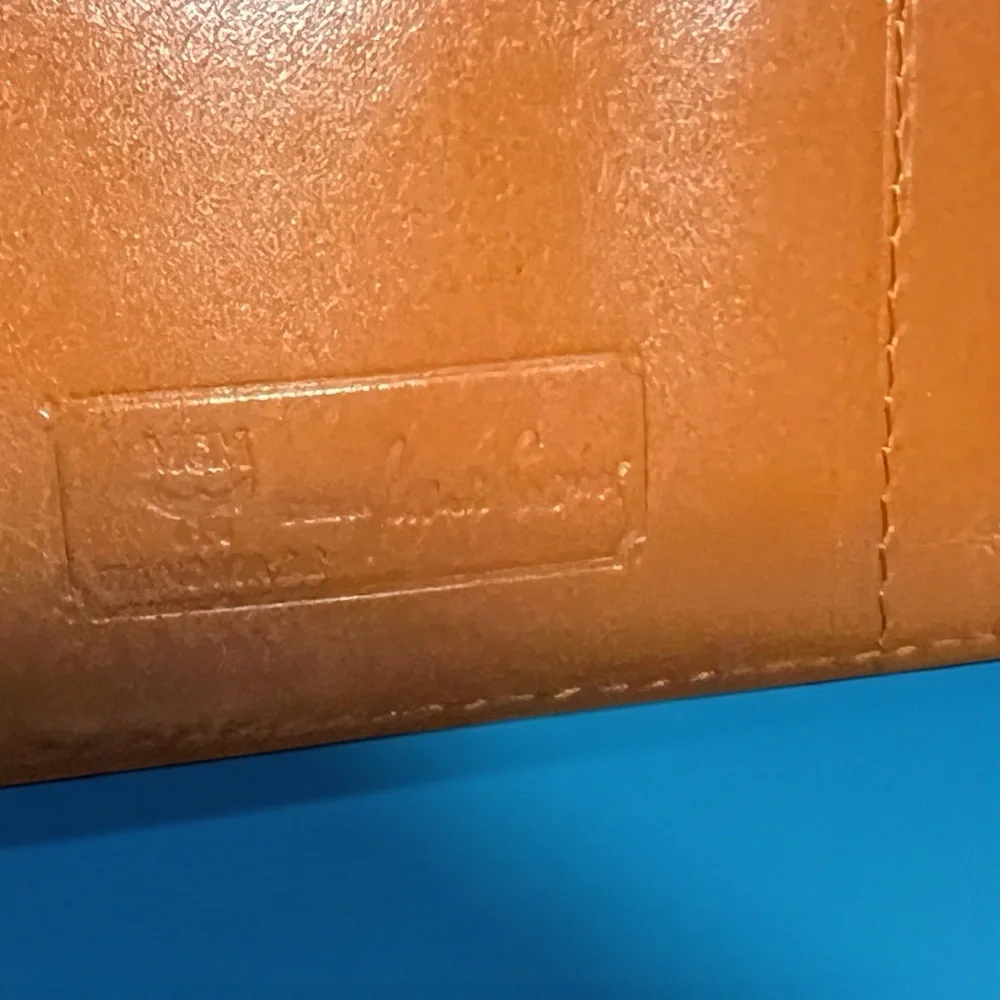 MCM Cognac Visetos Bifold Wallet - Picture 7 of 9